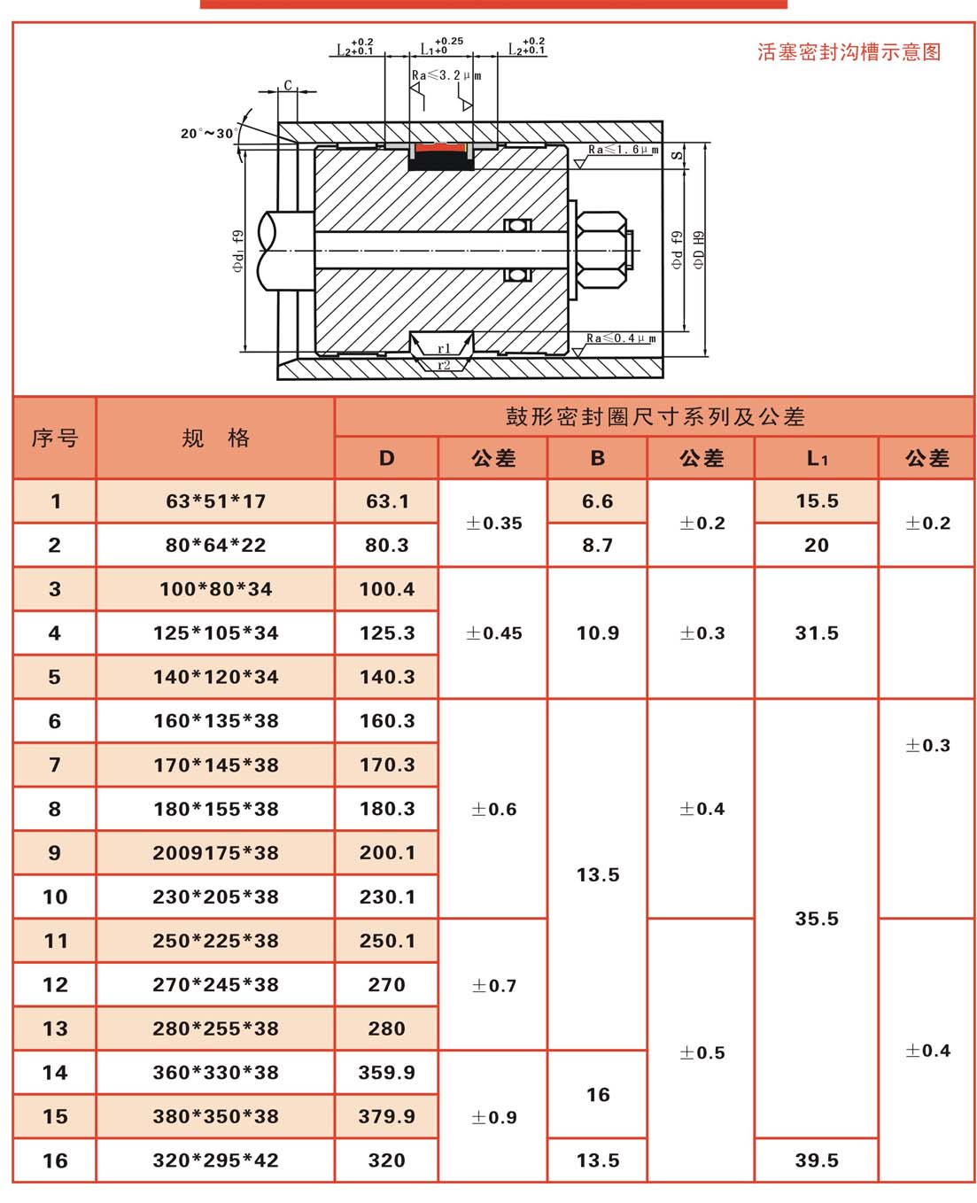 高端复合鼓型密封圈（一）